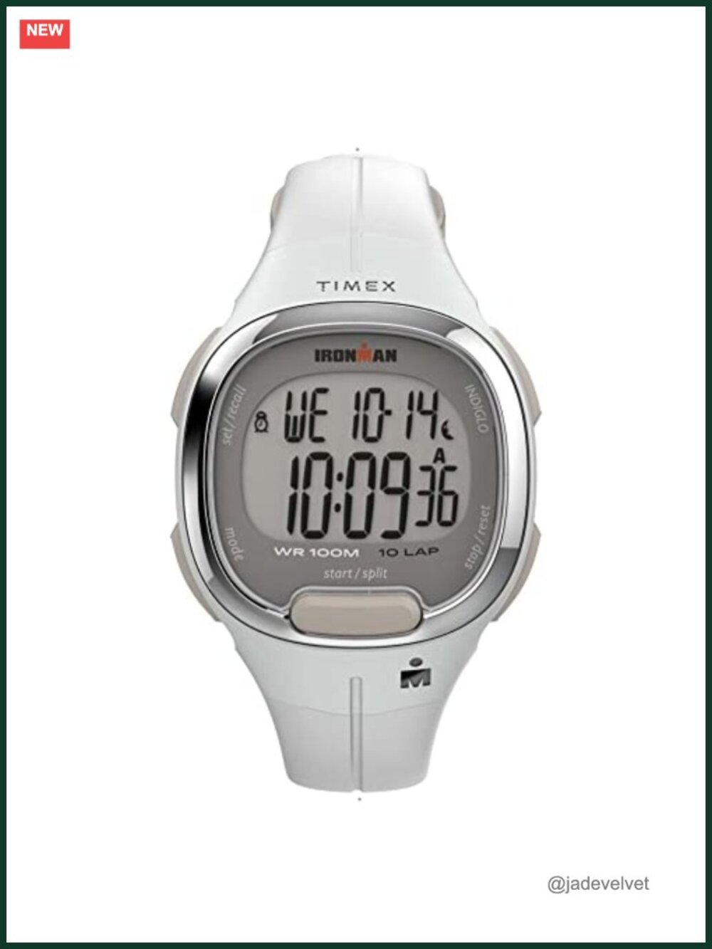 33mm Digital Sport Watch Chronograph 100m Water Resistant Resin Strap